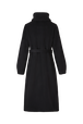 Manteau long double face en laine et cachemire noir Noir vue de dos