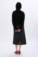 Long-sleeved sweatshirt Black back worn view