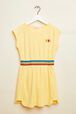 Velvet Girl Short Dress Light yellow front view