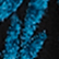 Baroque Print Close-Fit Velvet Top Blue 