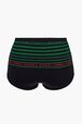 Multicolored Stripes Panties Green front view
