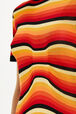 Short-sleeved striped dress Orange details view 1