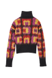 Women May 68 Jacquard Turtleneck Multico crea back view