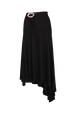 Jersey skirt Black front view