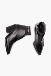 Boots rykiel cuir et maille lurex Noir vue de détail 1