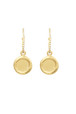 Golden Medals Rykiel earrings Gold front view