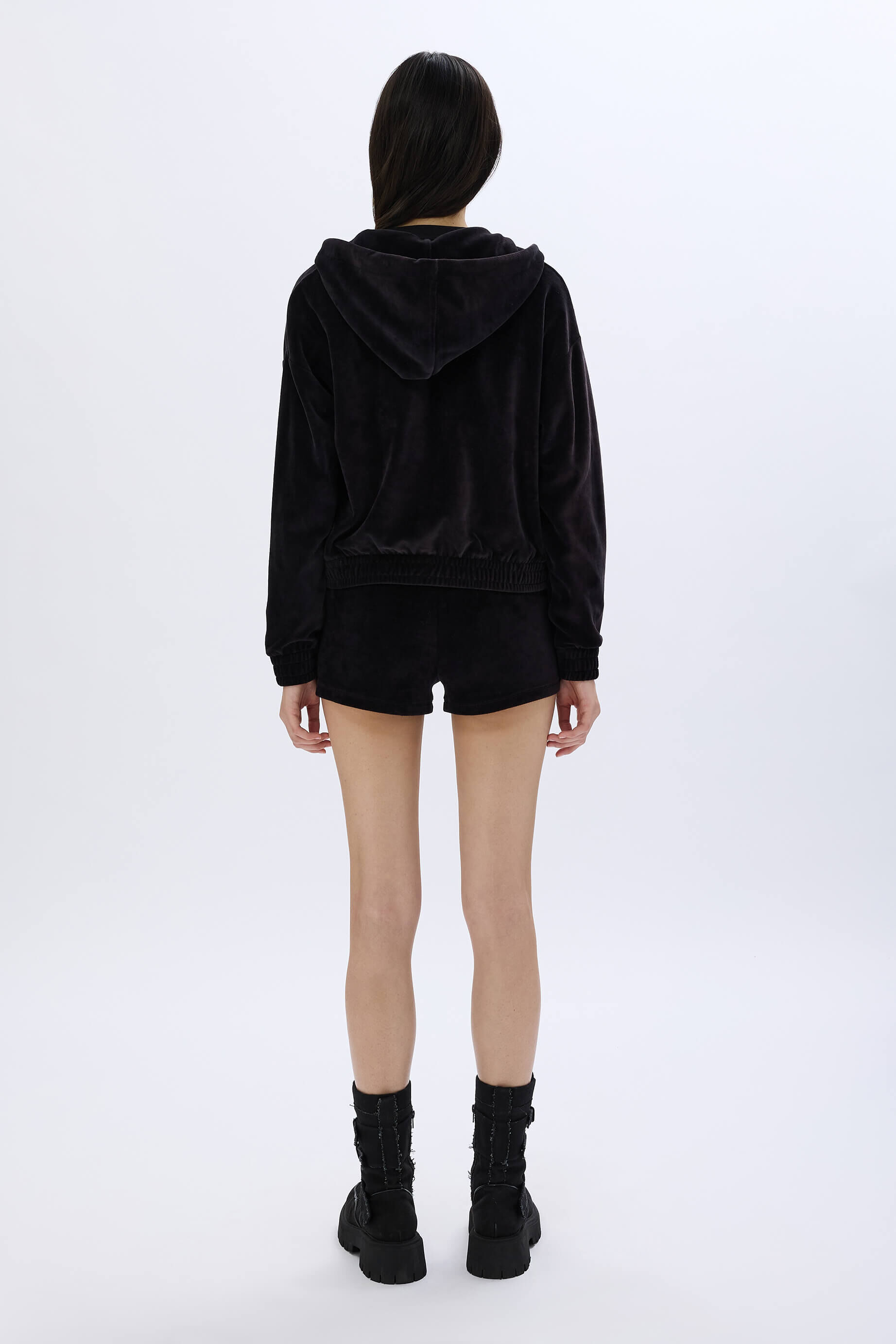 Long-sleeved velvet hoodie| Sonia Rykiel