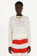 Women Rhinestone Print Sweater White details view 1
