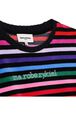 Robe rayée multicolore velours Multico raye vue de détail 1