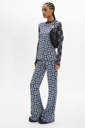 Long-Sleeved Crew-Neck Jumper Blue details view 1