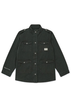 Veste militaire imprimé fille - BONTON x Sonia Rykiel Kaki vue de face