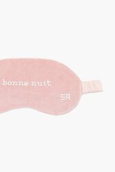 Masque de nuit velours femme Rose vue de détail 1