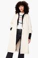 Punch Needle Embroidered Coat Ecru details view 2