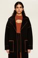 Manteau double face laine femme Noir vue de détail 4