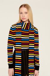 Pull iconique rayé multicolore femme Multico raye iconique vue de détail 7