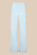 Women Velvet Flare Pants Baby blue back view