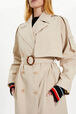 Trench structuré gabardine femme Beige vue de détail 2