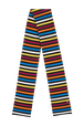 Women Multicolor Striped Scarf Multico iconic striped front view