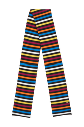 Women Multicolor Striped Scarf Multico iconic striped front view