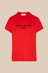 Women Sonia Rykiel logo T-shirt Red front view