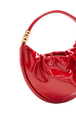 Sac domino medium en vinyle Rouge vue de détail 2