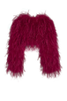 Veste courte en plumes Lipstick vue de dos