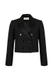 Oversized Cool Blazer Black front view