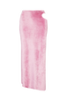 Jupe longue cut out en velours Doll pink vue de face