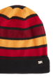 Wool and Cashmere Striped Hat Striped red/orange back view