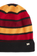 Bonnet à rayures en laine et cachemire Raye rouge/orange vue de dos