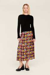 Women May 68 Print Long Skirt Multico crea details view 1