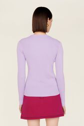 Top goutte uni femme Lilas vue portée de dos