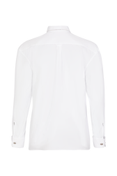 Poplin shirt White back view