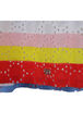 French Embroidery Striped Girl Skirt Multico details view 1