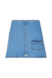 Mini jupe jean femme Stonewashed indigo vue de face
