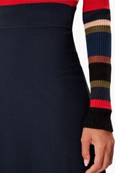 Milano Knit Mid-Length Skirt Black details view 2
