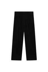 Light Velvet Girl Tracksuit Pants Black back view