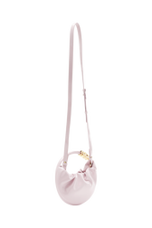 Domino mini vinyl bag Baby pink details view 1