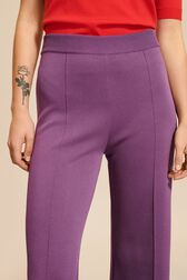 Women Flare Pants Purple details view 2