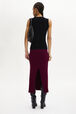 High-Waisted Skirt Claret back worn view