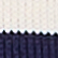 Pull manches courtes rayé à volants Raye blanc / bleu 