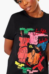 Sketch T-Shirt Black details view 1