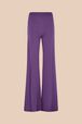 Women Flare Pants Purple front view