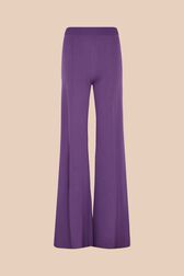 Women Flare Pants Purple front view