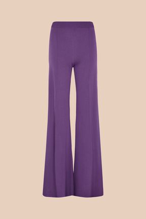 Pantalon flare femme Violet vue de face