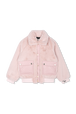 Veste fourrure Mauve vue de face