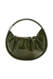 Sac Domino en vinyle medium Kaki vue de face