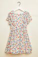 Robe courte fille motif fleur Multico vue de face
