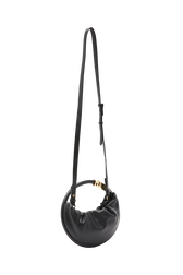 Domino Mini Leather Bag Black back view