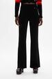 Women Viscose Trousers Black details view 1